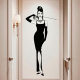 Wall Stickers: Audrey with her cat 5