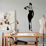 Wall Stickers: Audrey with her cat 6
