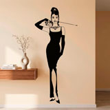Wall Stickers: Audrey with her cat 7