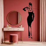 Wall Stickers: Audrey with her cat 9