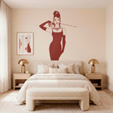 Wall Stickers: Audrey with her cat 10