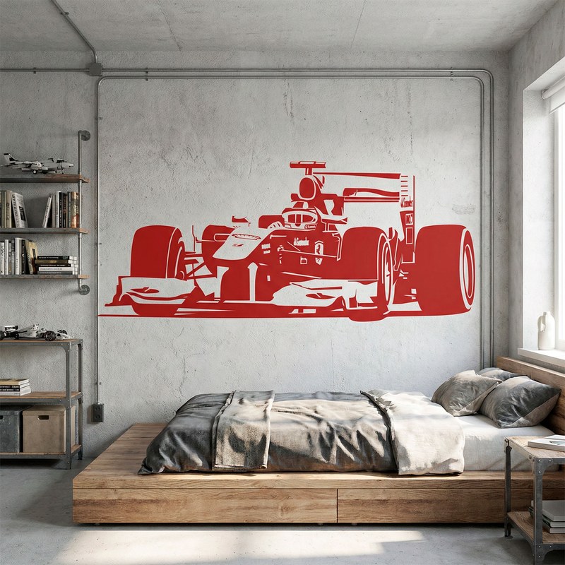 Formula 1 Race Car Wall Decal 2