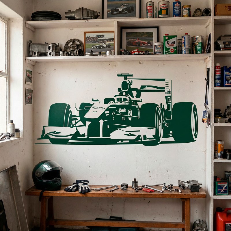 Formula 1 Race Car Wall Decal 12