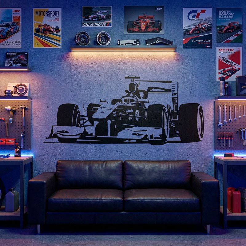 Formula 1 Race Car Wall Decal 13