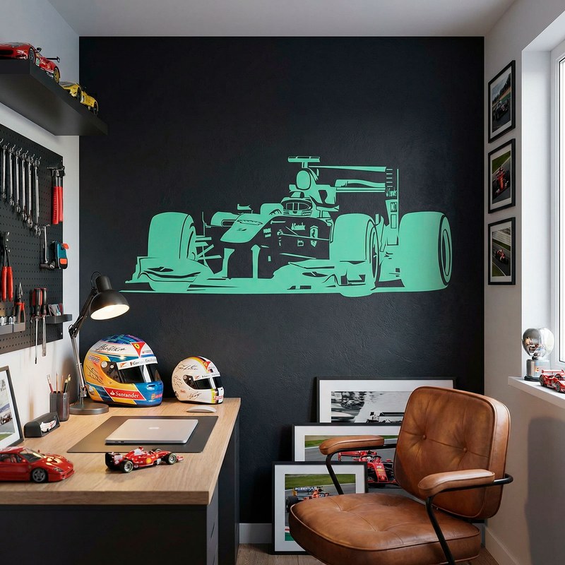 Formula 1 Race Car Wall Decal 16