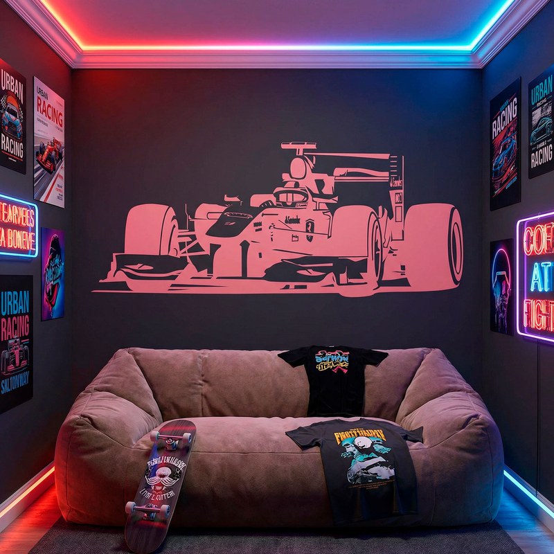 Formula 1 Race Car Wall Decal 17