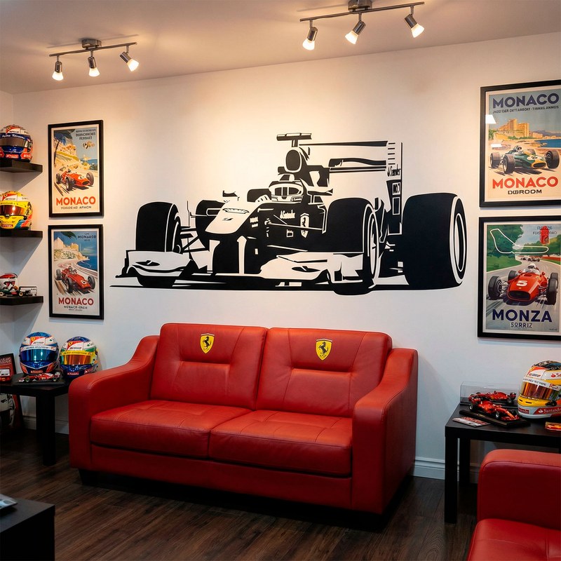 Formula 1 Race Car Wall Decal 3