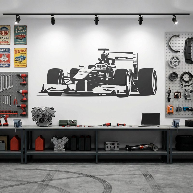 Formula 1 Race Car Wall Decal 7