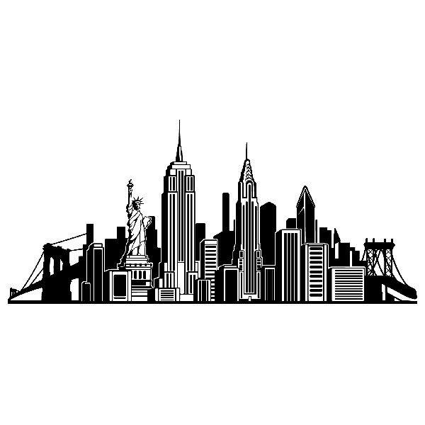 Wall Stickers: New York City Skyline