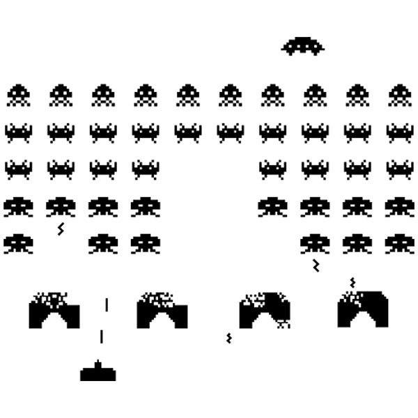 Car & Motorbike Stickers: Space Invaders