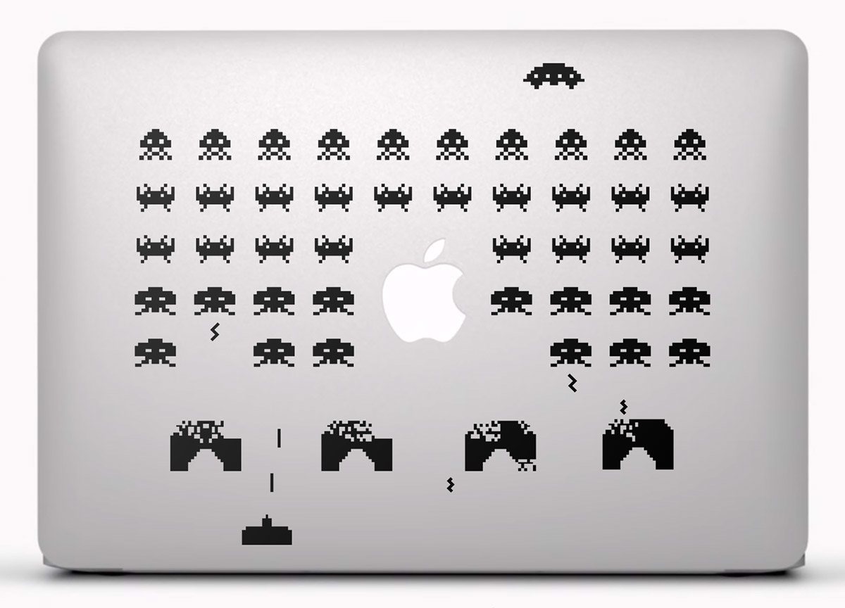 Car & Motorbike Stickers: Space Invaders