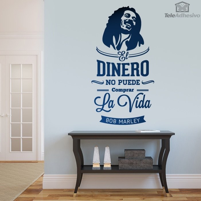 Wall Stickers: El dinero no puede comprar la vida - Bob Marley