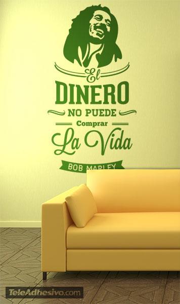 Wall Stickers: El dinero no puede comprar la vida - Bob Marley