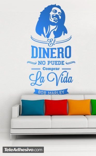 Wall Stickers: El dinero no puede comprar la vida - Bob Marley