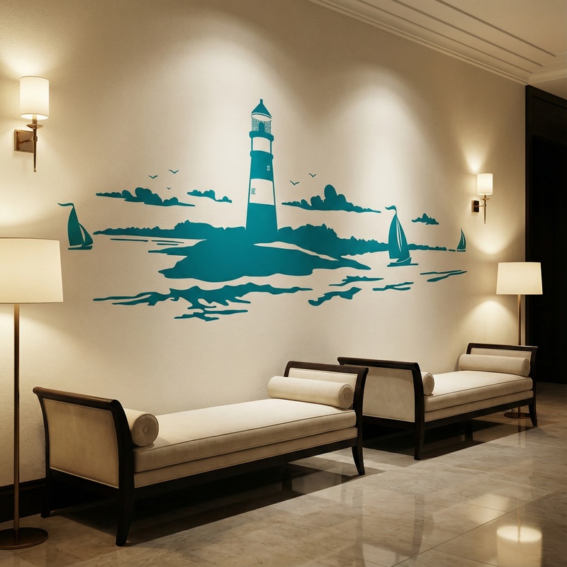 Wall Stickers: Maritime Lighthouse