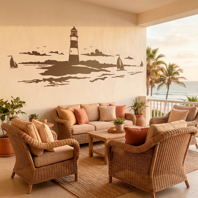 Wall Stickers: Maritime Lighthouse