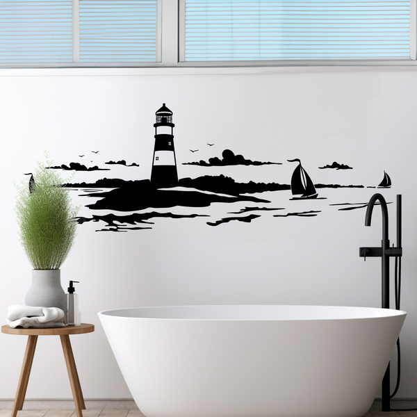 Wall Stickers: Lighthouse maritime