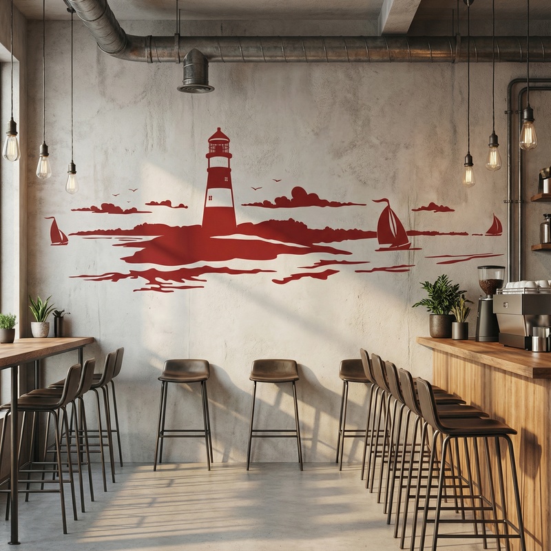 Wall Stickers: Maritime Lighthouse