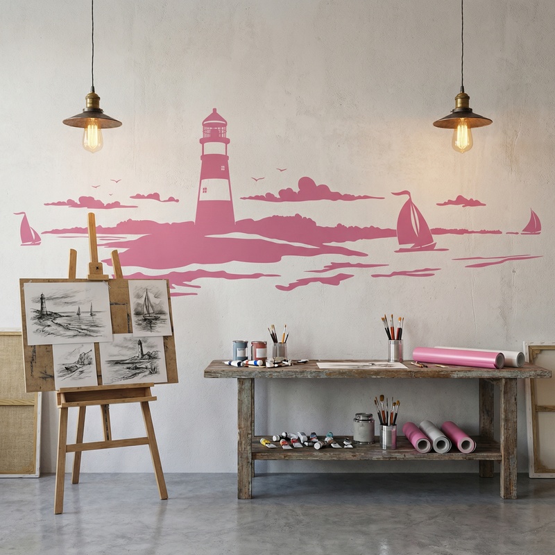 Wall Stickers: Maritime Lighthouse