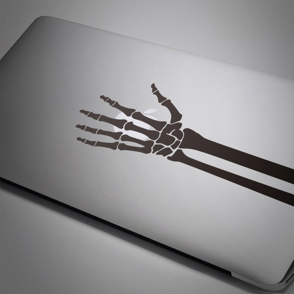 Car & Motorbike Stickers: Skeleton of a hand Dise&ntilde;o Vinilo Decorativo