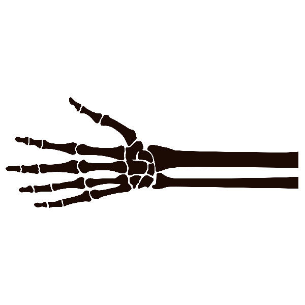 Car & Motorbike Stickers: Skeleton of a hand Dise&ntilde;o Vinilo Decorativo