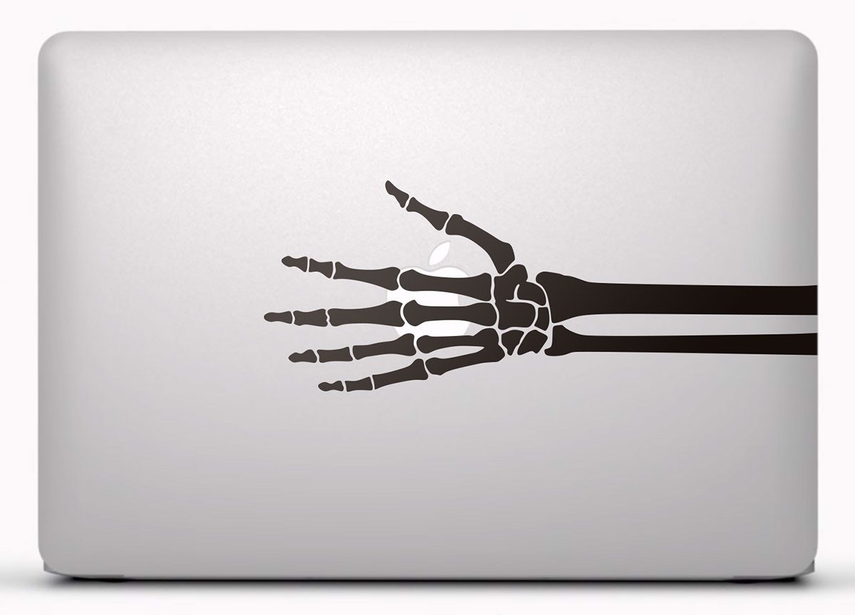 Car & Motorbike Stickers: Skeleton of a hand Dise&ntilde;o Vinilo Decorativo