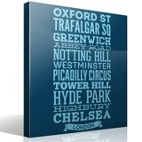 Wall Stickers: Typographic Streets London 7