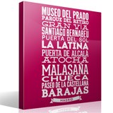Wall Stickers: Typographic of Streets of Madrid 7