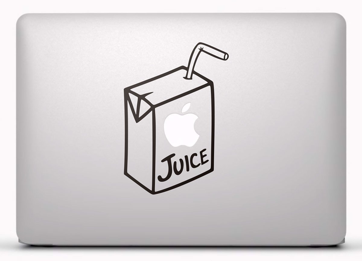 Car & Motorbike Stickers: Apple juice