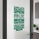 Wall Stickers: Coffee varieties 11
