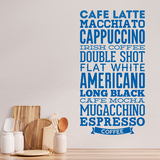Wall Stickers: Coffee varieties 3