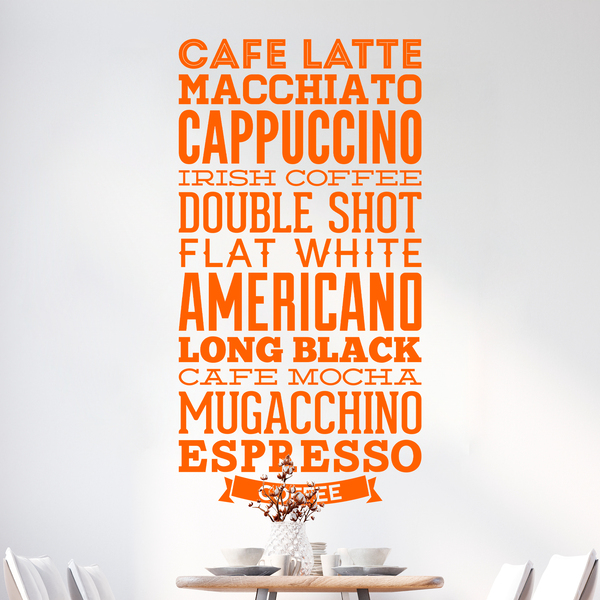 Wall Stickers: Coffee varieties