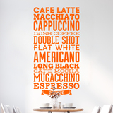 Wall Stickers: Coffee varieties 4
