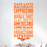 Wall Stickers: Coffee varieties 4