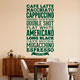 Wall Stickers: Coffee varieties 5