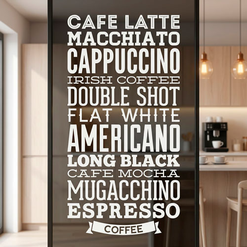 Wall Stickers: Coffee varieties
