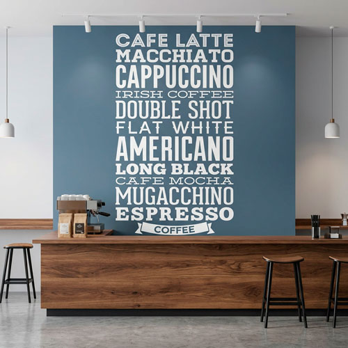 Wall Stickers: Coffee varieties