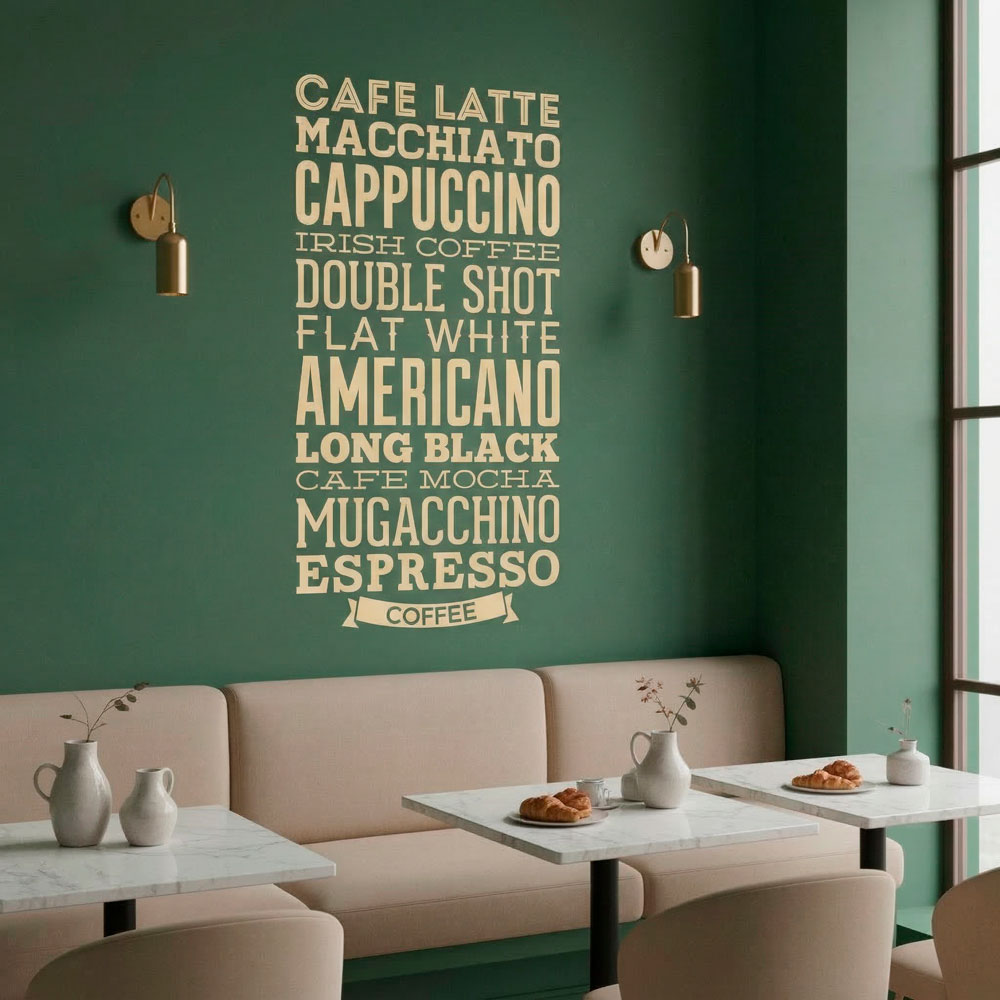 Wall Stickers: Coffee varieties