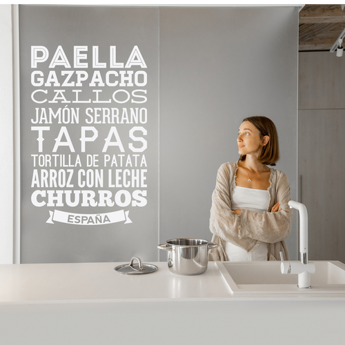 Wall Stickers: Gastronomy of Spain