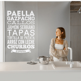 Wall Stickers: Gastronomy of Spain 2