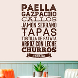 Wall Stickers: Gastronomy of Spain 3