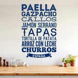 Wall Stickers: Gastronomy of Spain 4