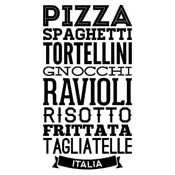 Wall Stickers: Gastronomy of Italy