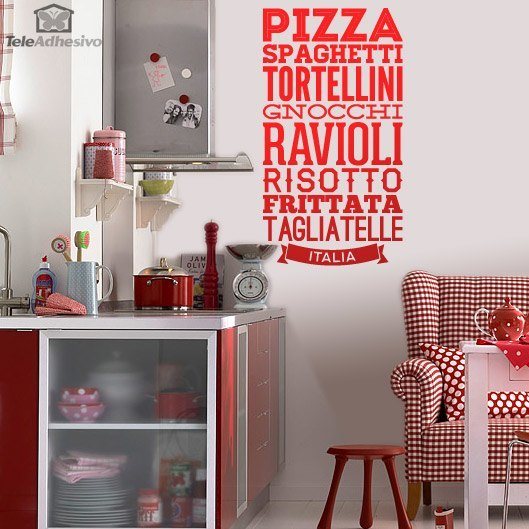 Wall Stickers: Gastronomy of Italy