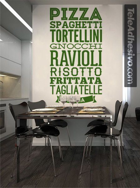 Wall Stickers: Gastronomy of Italy