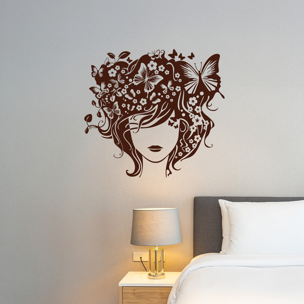Wall Stickers: Butterfly hairstyle