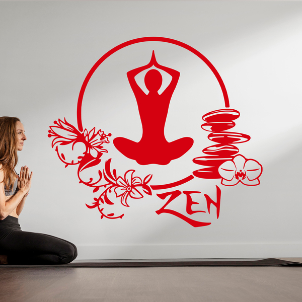 Wall Stickers: Meditation yoga exercise