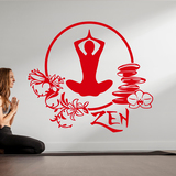 Wall Stickers: Meditation yoga exercise 3