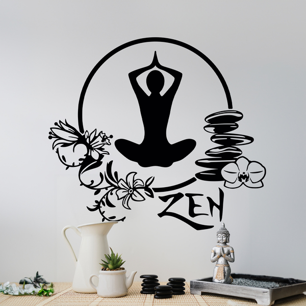 Wall Stickers: Meditation yoga exercise