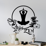 Wall Stickers: Meditation yoga exercise 4